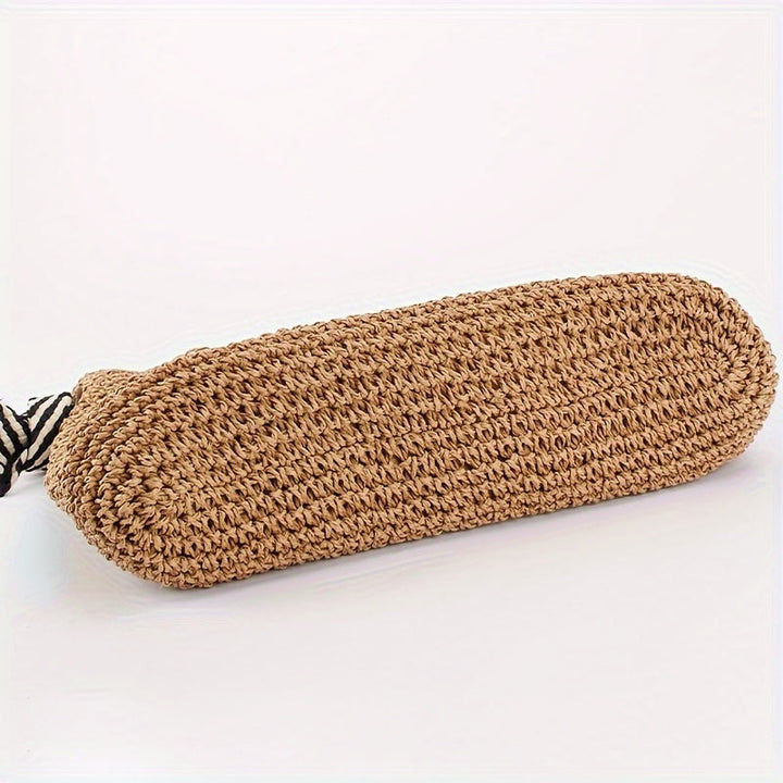 Handwoven Contrast Tote