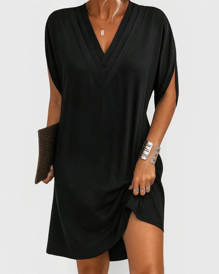 Sienna™ | Draped V-Neck Dress