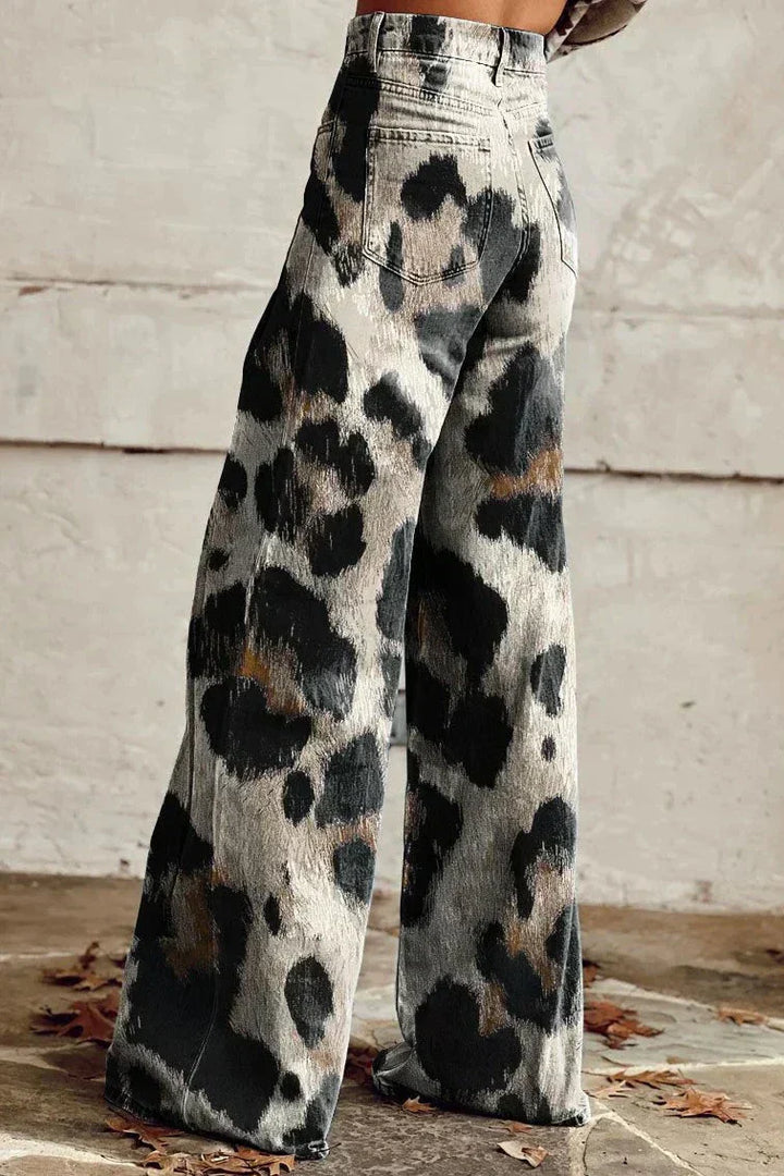 Wild Strokes Vintage Flared Pants