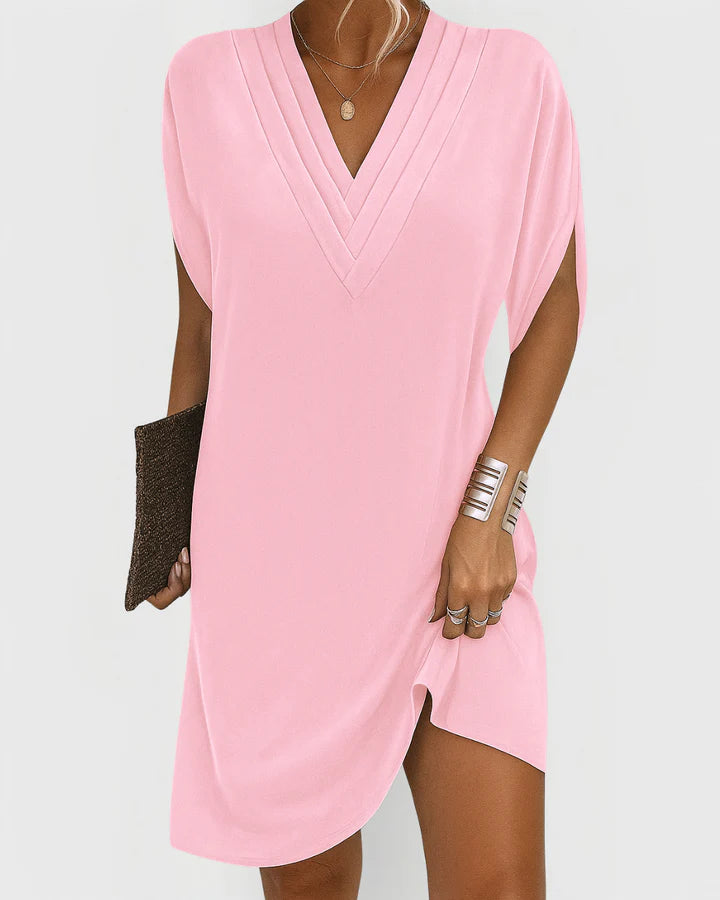 Sienna™ | Draped V-Neck Dress