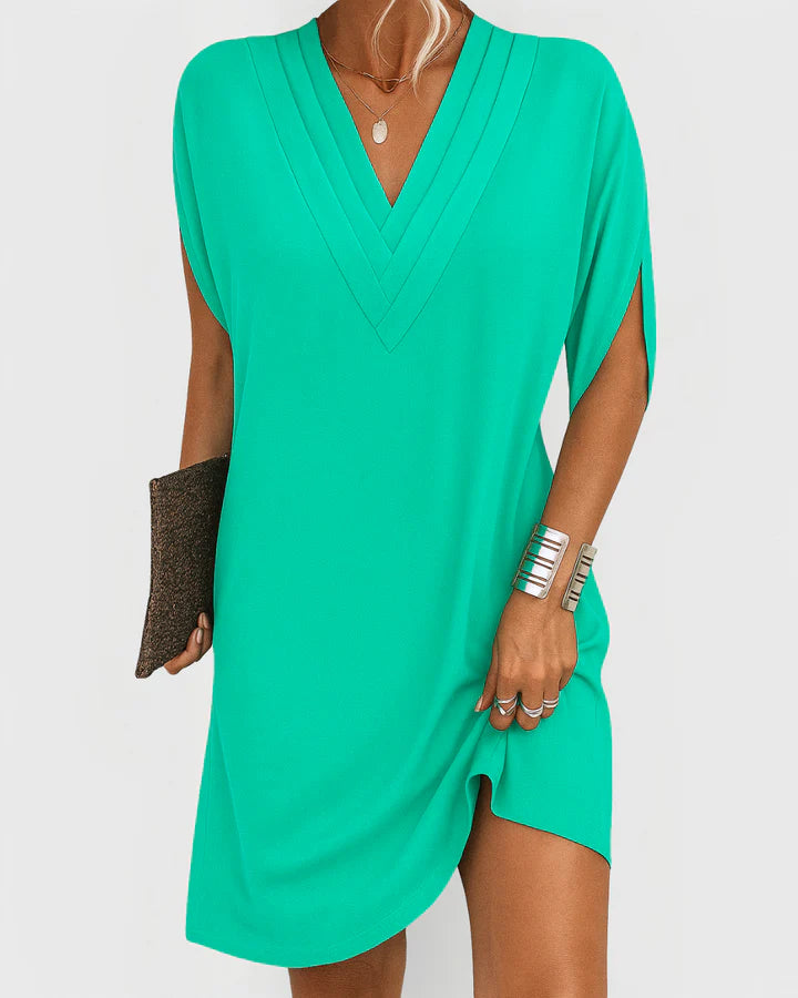 Sienna™ | Draped V-Neck Dress