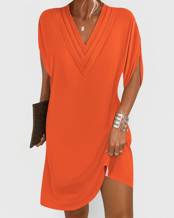 Sienna™ | Draped V-Neck Dress