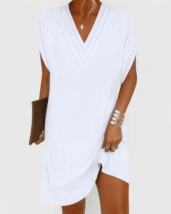 Sienna™ | Draped V-Neck Dress