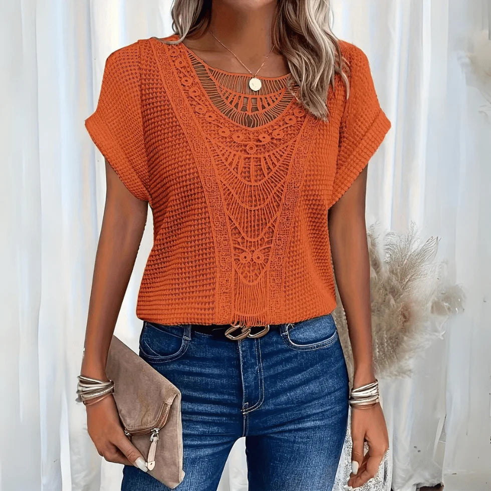 Zahara™ | Artisan Knit Blouse