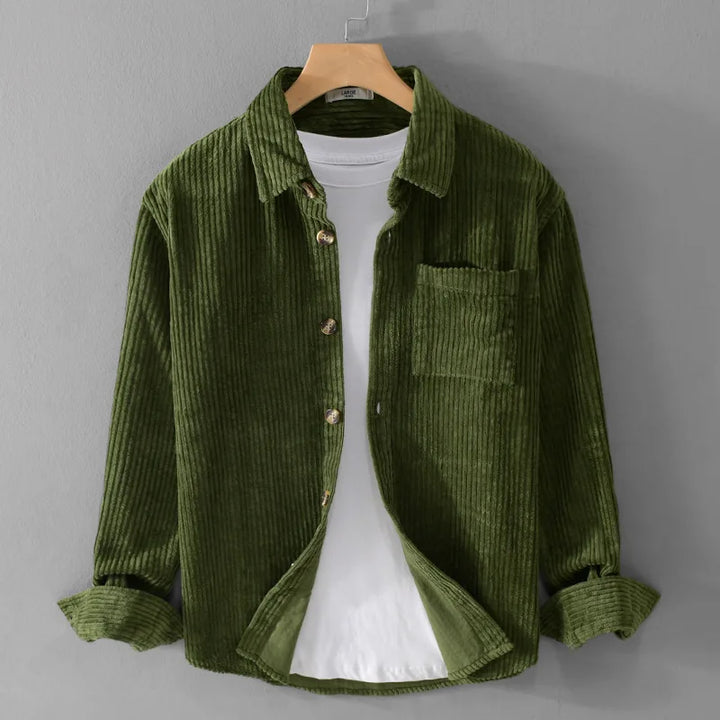 Corduroy Button-Up Shirt