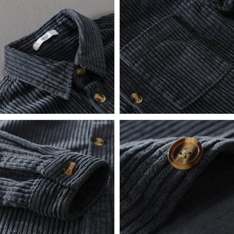 Corduroy Button-Up Shirt