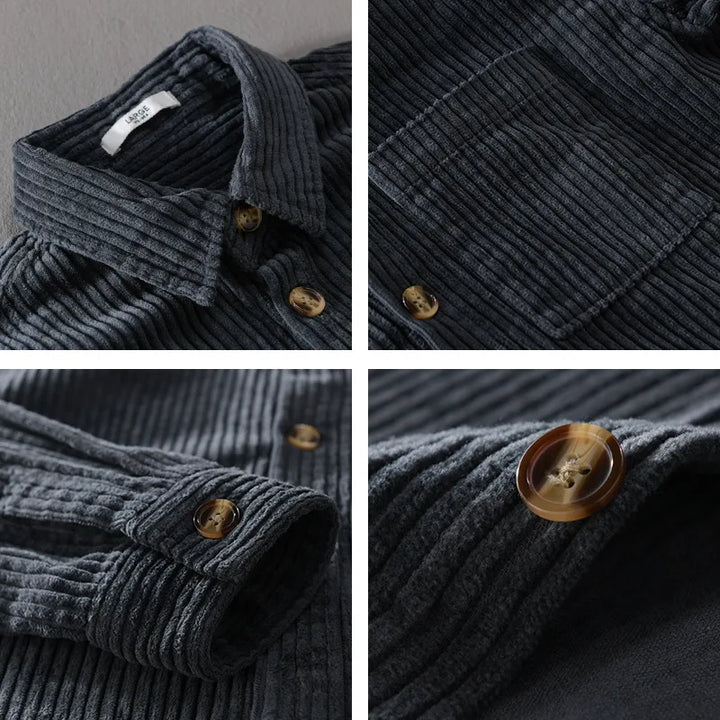 Corduroy Button-Up Shirt