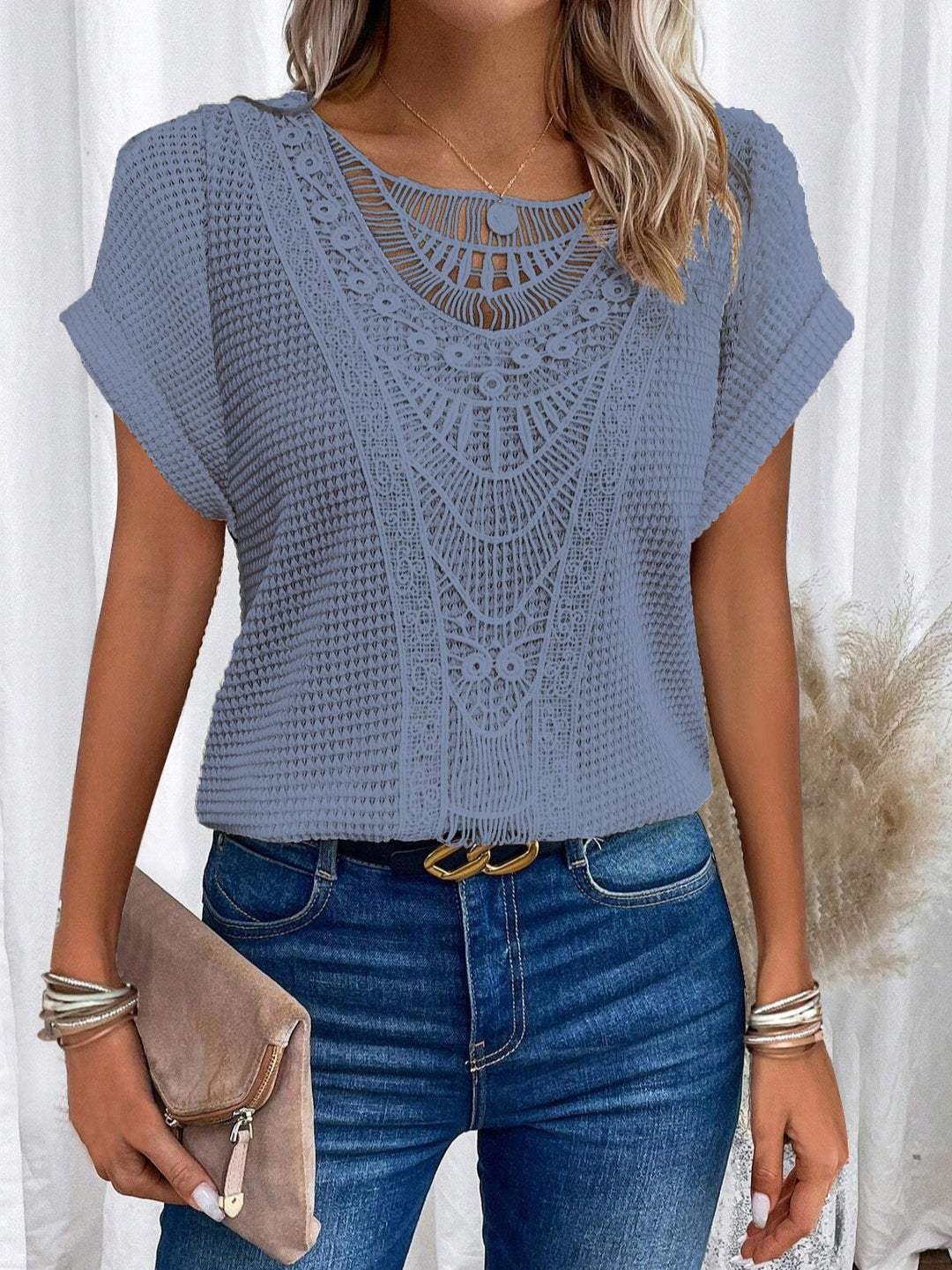 Zahara™ | Artisan Knit Blouse