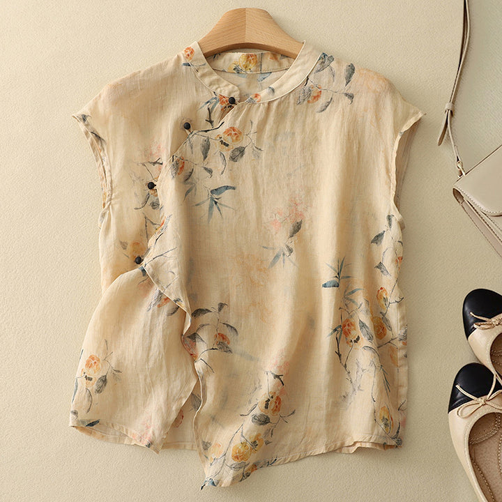 Jasper™ | Linen Wildflower Top