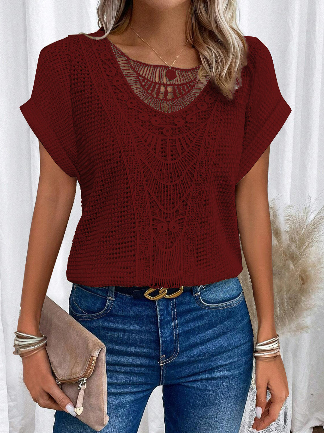Zahara™ | Artisan Knit Blouse