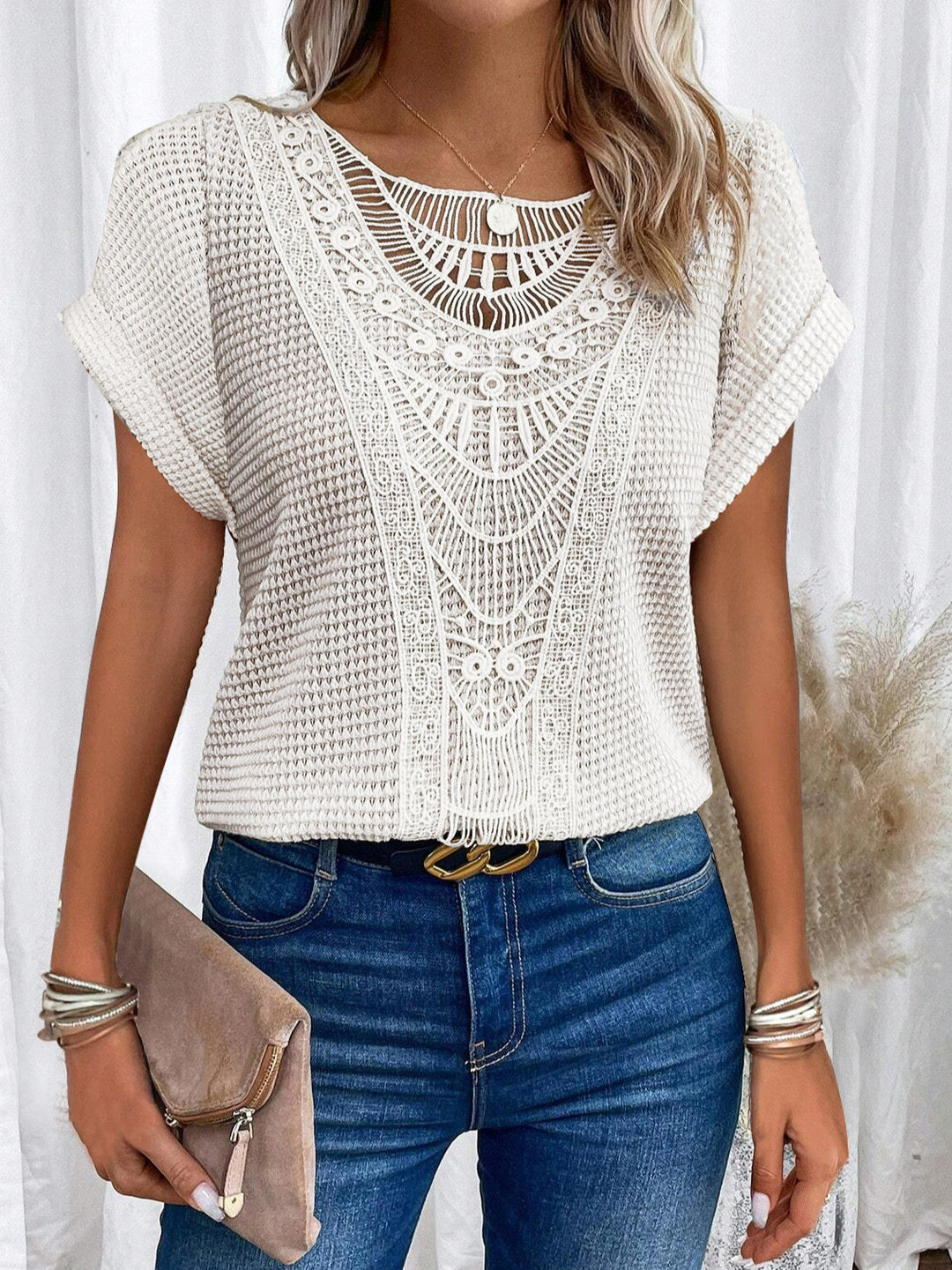 Zahara™ | Artisan Knit Blouse