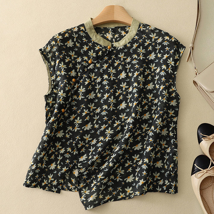 Jasper™ | Linen Wildflower Top