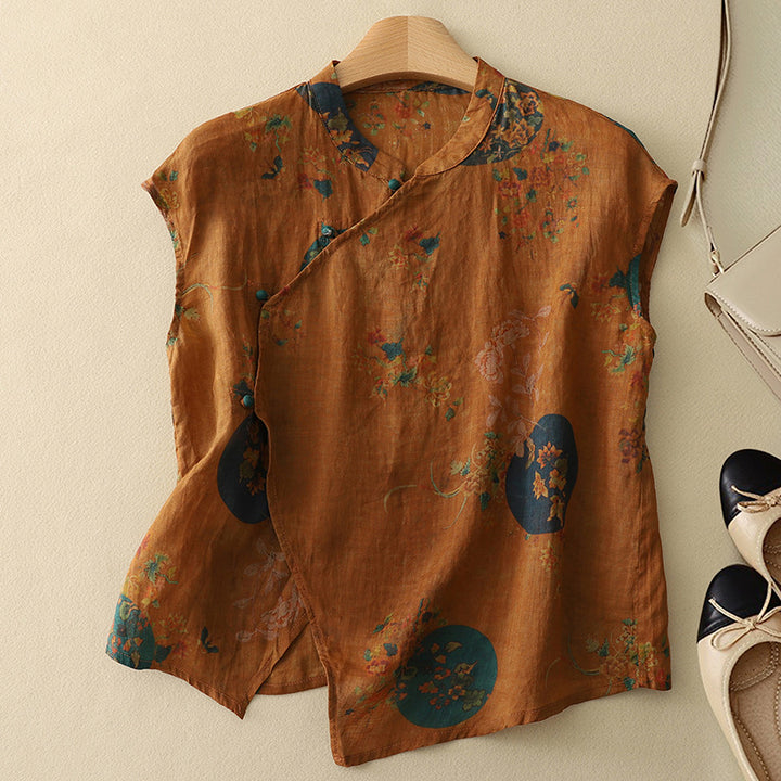 Jasper™ | Linen Wildflower Top