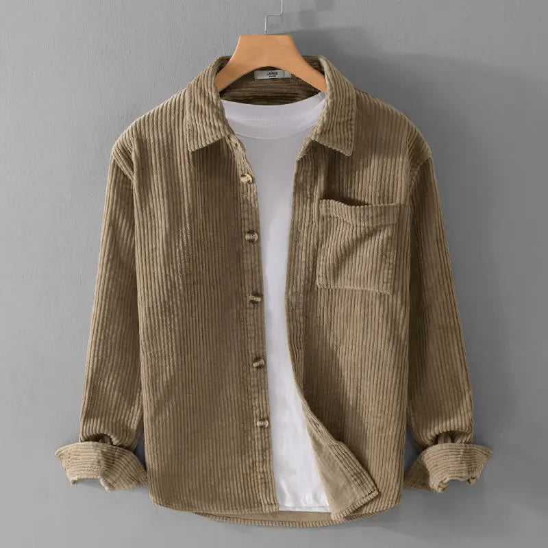 Corduroy Button-Up Shirt