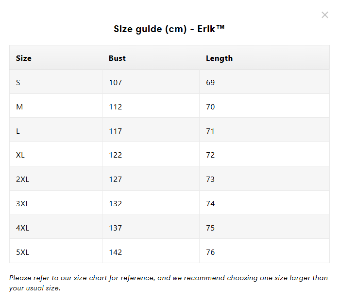Size Guide