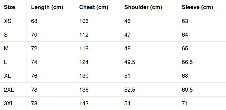 Size Guide