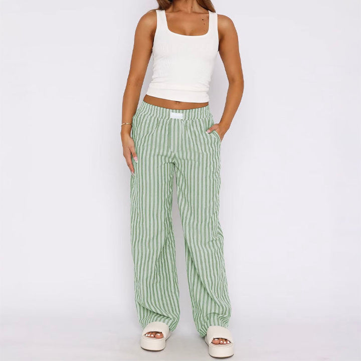 Amalfi Pinstripe Trousers