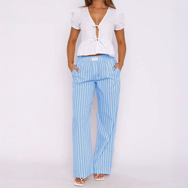 Amalfi Pinstripe Trousers