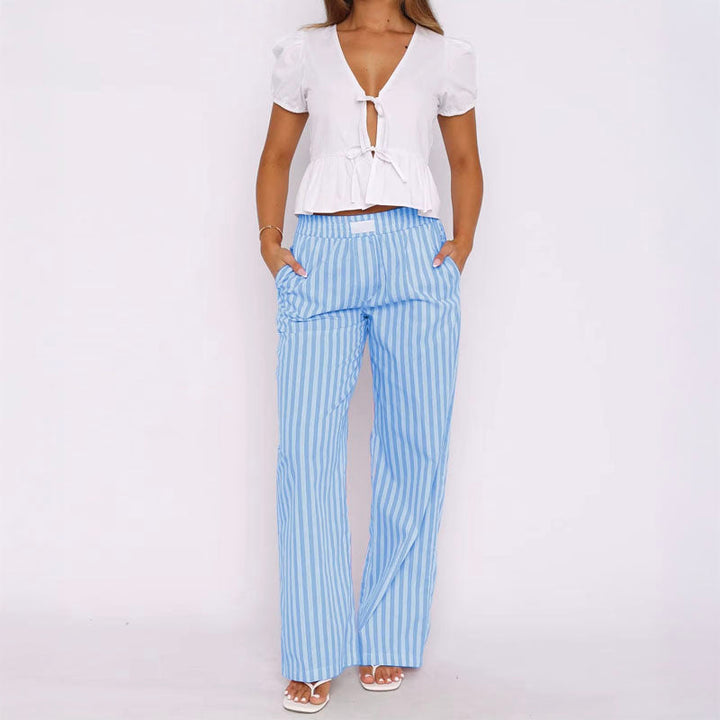 Amalfi Pinstripe Trousers