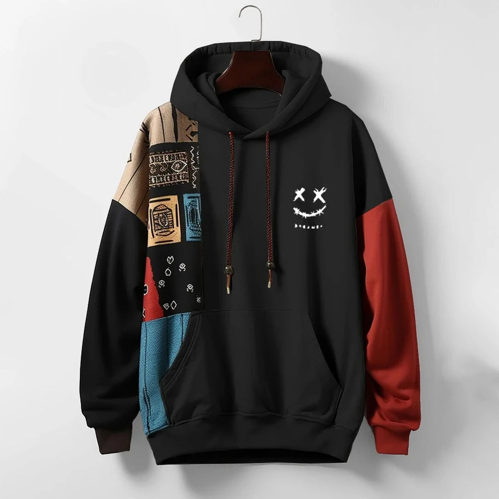 Mosaic Patchwork Hoodie