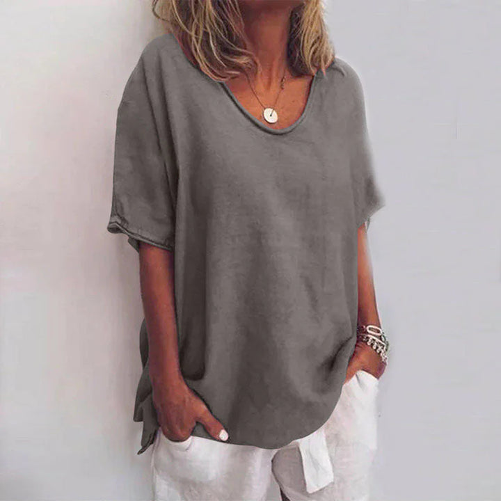 Odessa | Comfortable Loose Blouse with Tummy Coverage