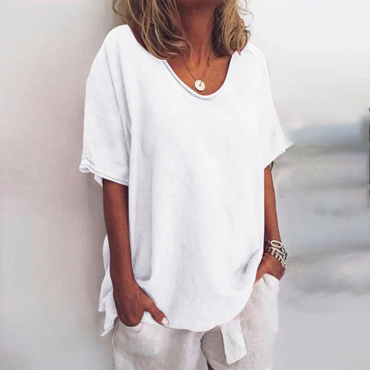 Odessa | Comfortable Loose Blouse with Tummy Coverage