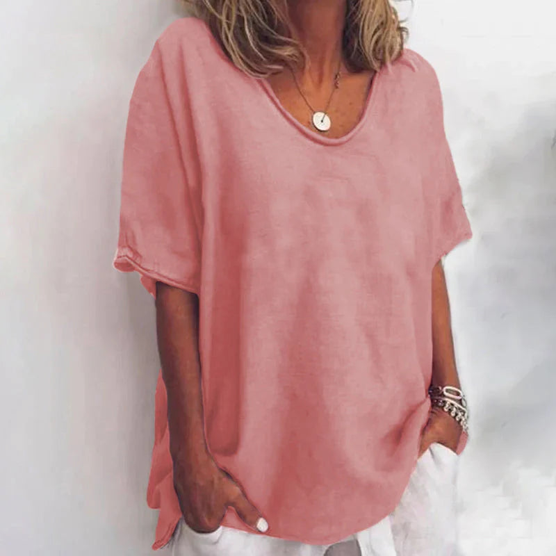 Odessa | Comfortable Loose Blouse with Tummy Coverage