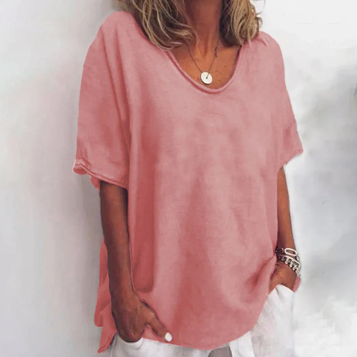 Odessa | Comfortable Loose Blouse with Tummy Coverage